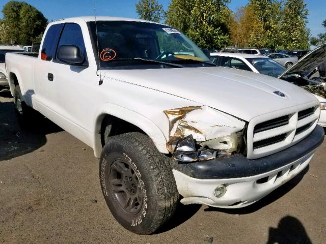 1B7GG32N12S503953 - 2002 DODGE DAKOTA SPO WHITE photo 1