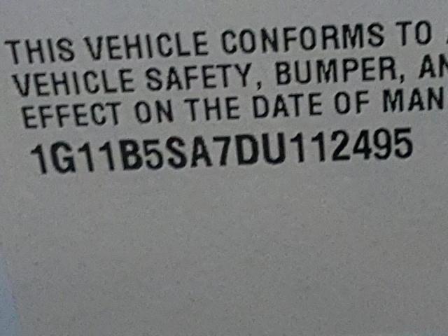 1G11B5SA7DU112495 - 2013 CHEVROLET MALIBU LS 蓝色 照片 10