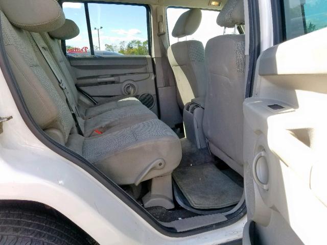 1J8HG48P07C529117 - 2007 JEEP COMMANDER თეთრი ფოტო 6
