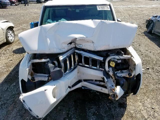 1J8HG48P07C529117 - 2007 JEEP COMMANDER თეთრი ფოტო 7