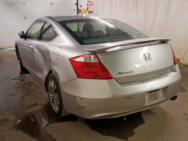 1HGCS12818A022127 - 2008 HONDA ACCORD EXL SILVER photo 3