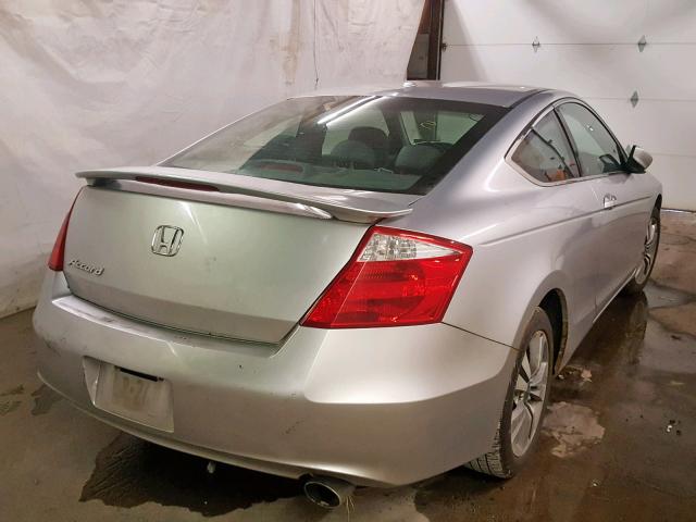 1HGCS12818A022127 - 2008 HONDA ACCORD EXL SILVER photo 4