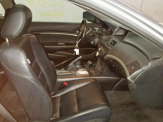 1HGCS12818A022127 - 2008 HONDA ACCORD EXL SILVER photo 5