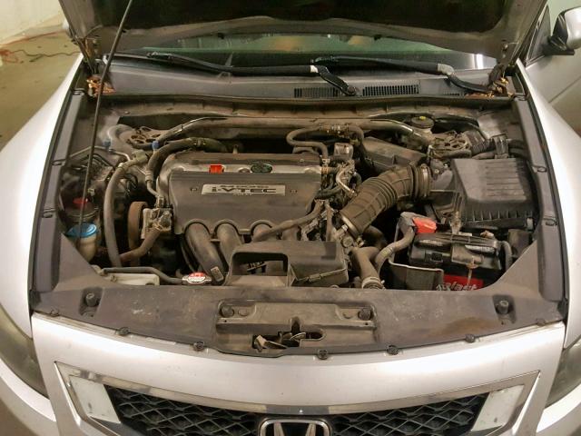 1HGCS12818A022127 - 2008 HONDA ACCORD EXL SILVER photo 7