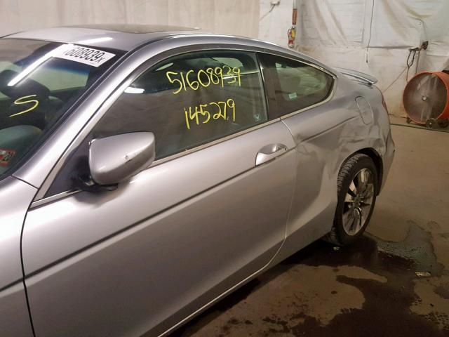 1HGCS12818A022127 - 2008 HONDA ACCORD EXL SILVER photo 9