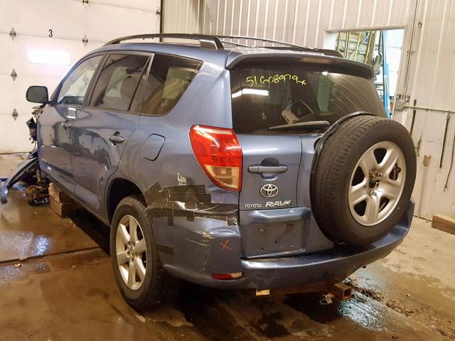 JTMBD31V686062780 - 2008 TOYOTA RAV4 LIMIT BLUE photo 3