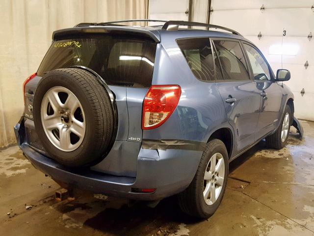 JTMBD31V686062780 - 2008 TOYOTA RAV4 LIMIT BLUE photo 4