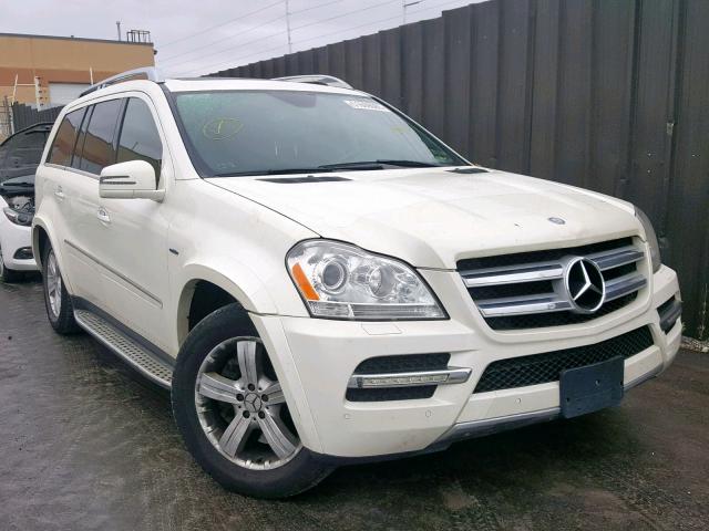 4JGBF2FEXCA766575 - 2012 MERCEDES-BENZ GL 350 BLU WHITE photo 1