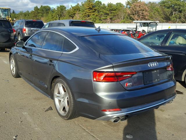 WAUB4CF59JA008673 - 2018 AUDI S5 PREMIUM GRAY photo 3