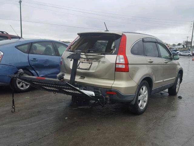 JHLRE48757C113164 - 2007 HONDA CR-V EXL TAN photo 4