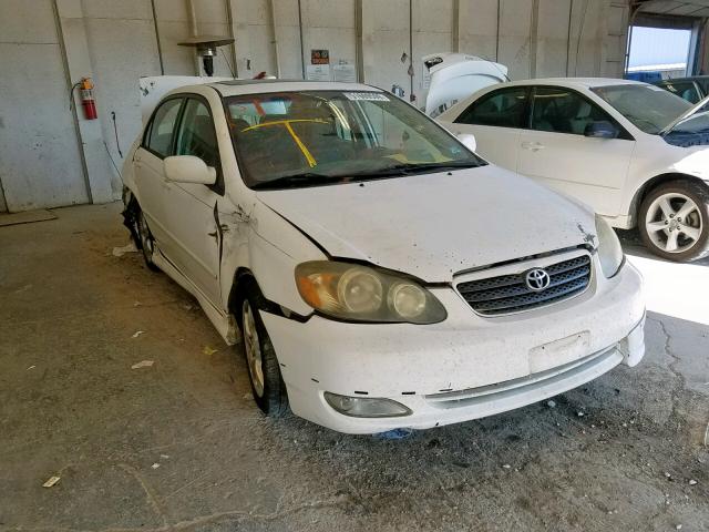 2T1BY32E65C400640 - 2005 TOYOTA COROLLA XR WHITE photo 1