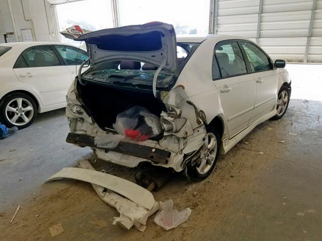 2T1BY32E65C400640 - 2005 TOYOTA COROLLA XR WHITE photo 4