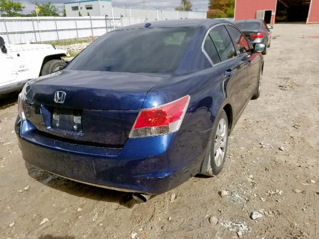 1HGCP26879A801275 - 2009 HONDA ACCORD EXL BLUE photo 4