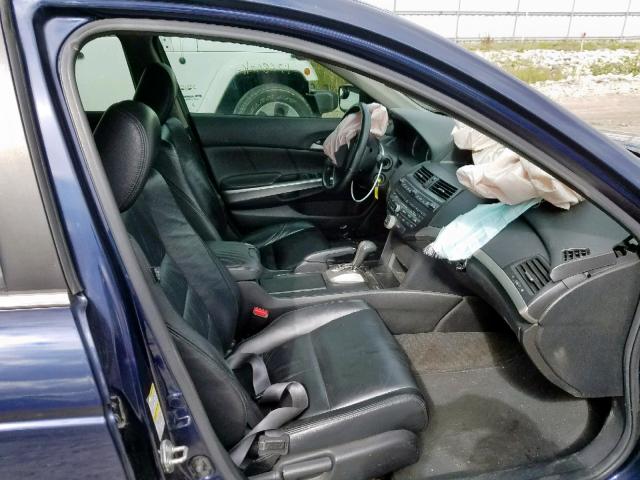 1HGCP26879A801275 - 2009 HONDA ACCORD EXL BLUE photo 5