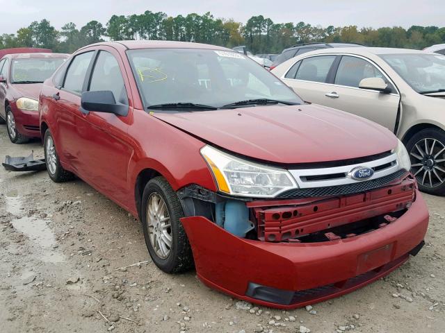 1FAHP35N19W268690 - 2009 FORD FOCUS SE RED photo 1