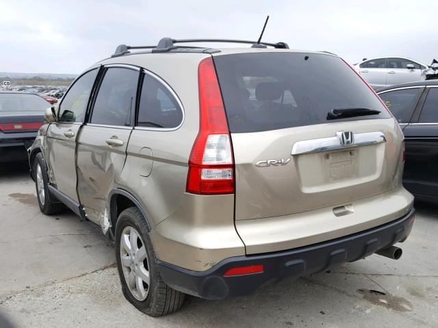 JHLRE38727C000895 - 2007 HONDA CR-V EXL BEIGE photo 3