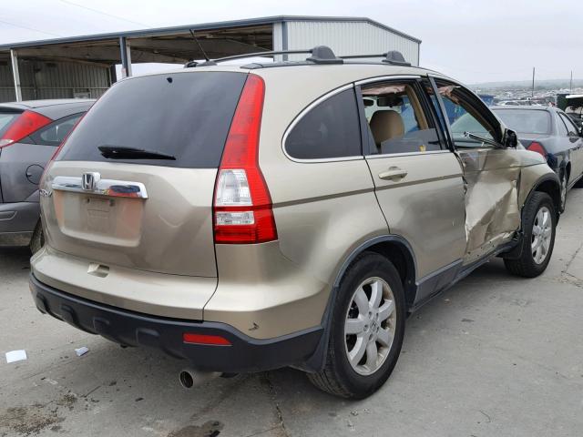 JHLRE38727C000895 - 2007 HONDA CR-V EXL BEIGE photo 4