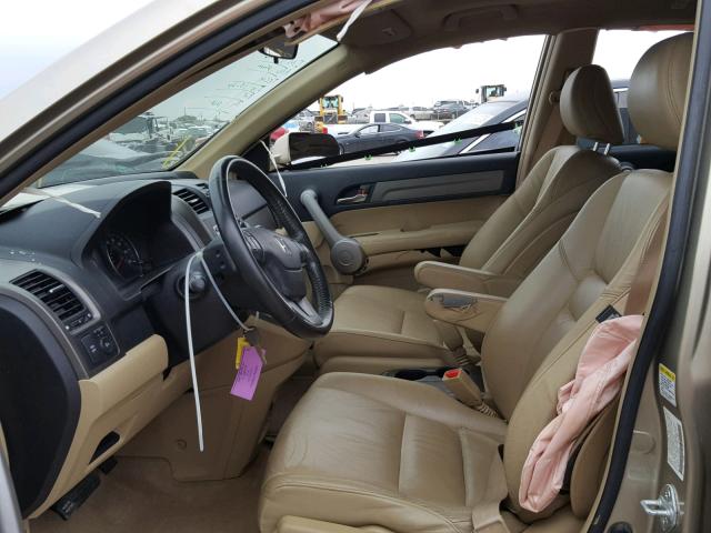 JHLRE38727C000895 - 2007 HONDA CR-V EXL BEIGE photo 5