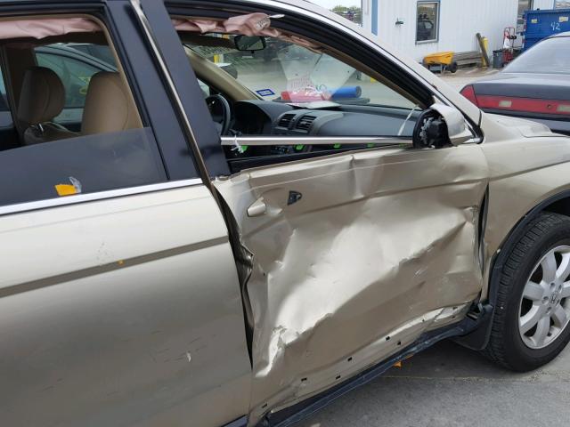 JHLRE38727C000895 - 2007 HONDA CR-V EXL BEIGE photo 9