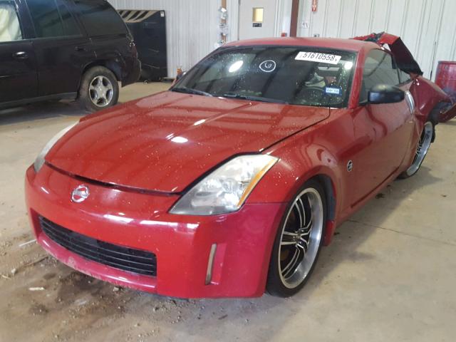 JN1AZ34D75M603880 - 2005 NISSAN 350Z COUPE RED photo 2