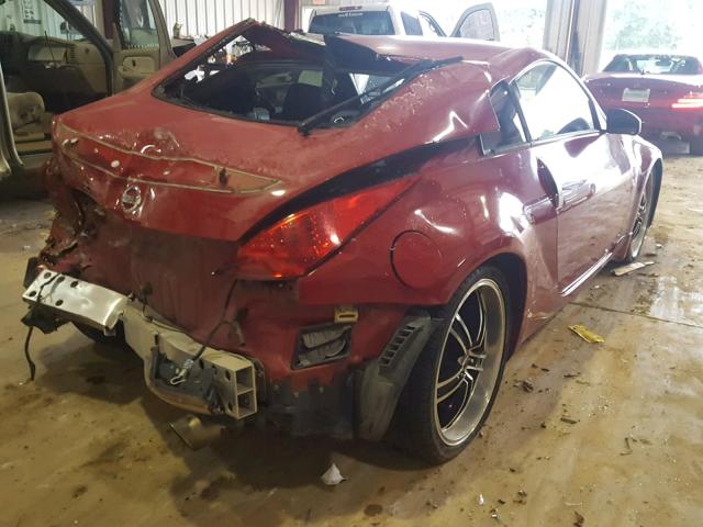 JN1AZ34D75M603880 - 2005 NISSAN 350Z COUPE RED photo 4