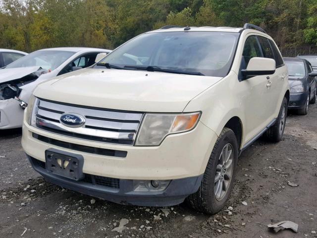 2FMDK38C98BA06753 - 2008 FORD EDGE SEL CREAM photo 2