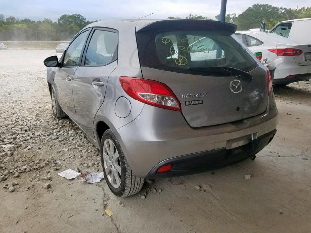 JM1DE1LZ3D0163038 - 2013 MAZDA MAZDA2 GRAY photo 3