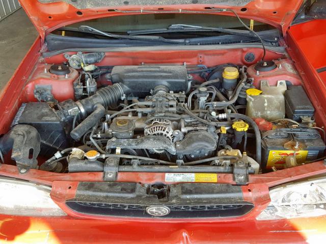 JF1GC4353VH500835 - 1997 SUBARU IMPREZA L RED photo 7