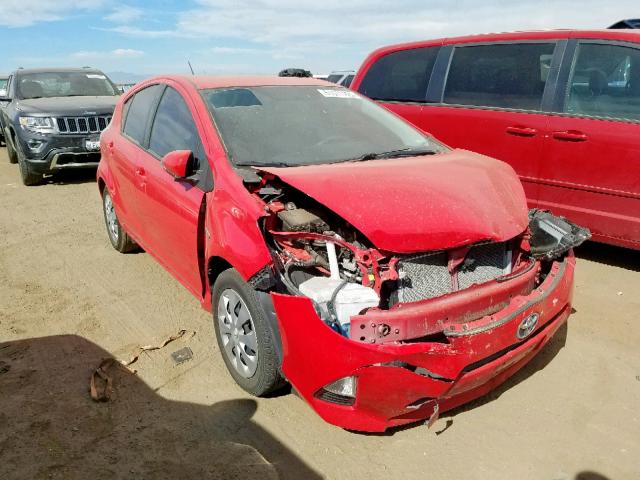 JTDKDTB31E1082036 - 2014 TOYOTA PRIUS C RED photo 1