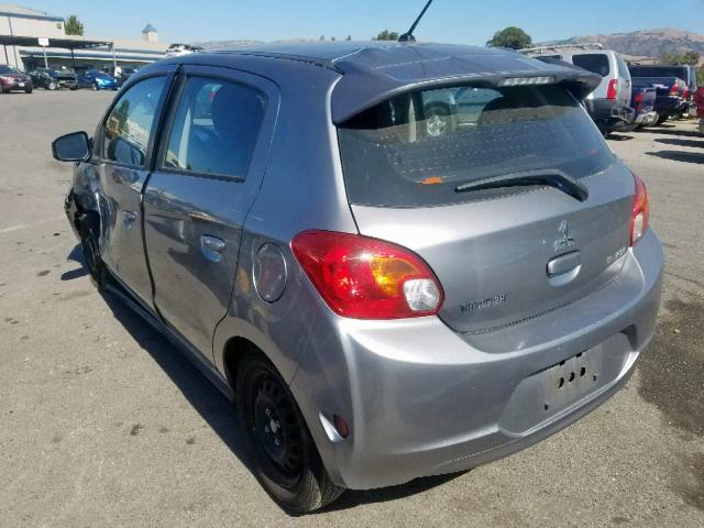 ML32A3HJ1FH032361 - 2015 MITSUBISHI MIRAGE DE GRAY photo 3