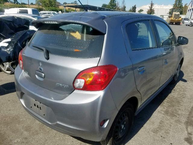 ML32A3HJ1FH032361 - 2015 MITSUBISHI MIRAGE DE GRAY photo 4