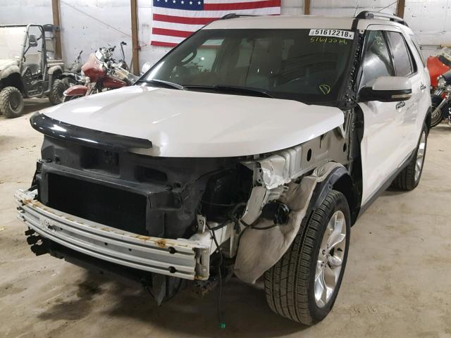 1FMHK8F83BGA58036 - 2011 FORD EXPLORER L WHITE photo 2