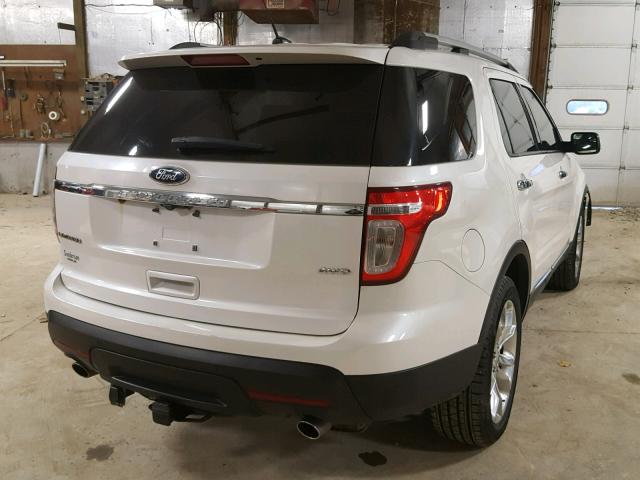 1FMHK8F83BGA58036 - 2011 FORD EXPLORER L WHITE photo 4