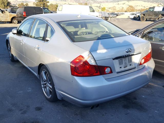 JNKBY01E46M200536 - 2006 INFINITI M45 BASE SILVER photo 3