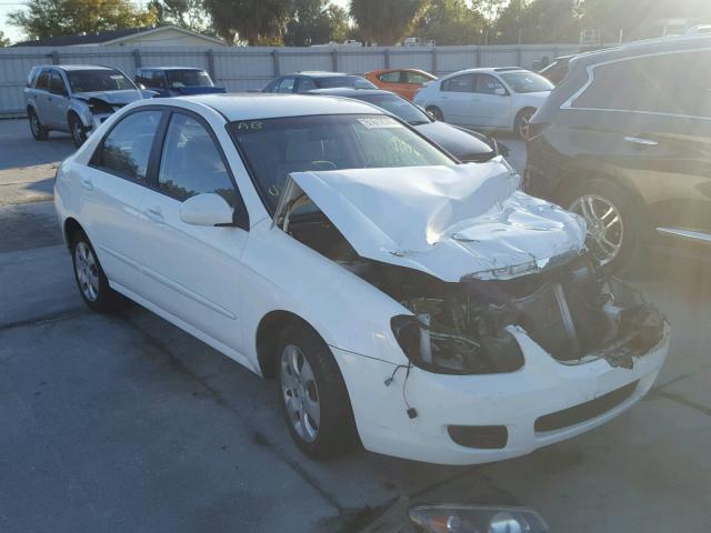 KNAFE221X95634569 - 2009 KIA SPECTRA EX WHITE photo 1