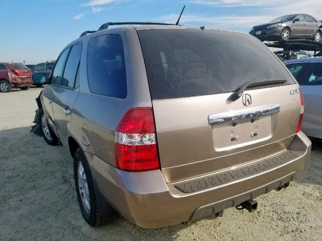 2HNYD18633H507295 - 2003 ACURA MDX TOURIN BEIGE photo 3