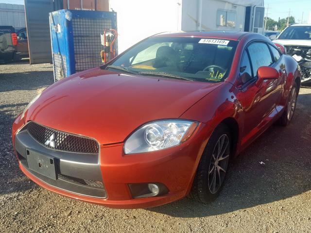 4A31K5DF7AE007393 - 2010 MITSUBISHI ECLIPSE GS RED photo 2