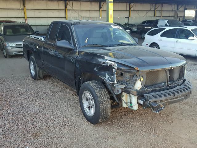 1D7HE32K78S562052 - 2008 DODGE DAKOTA SXT BLACK photo 1