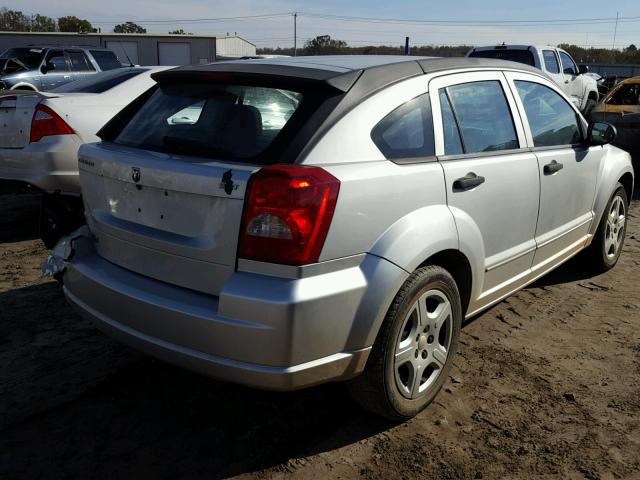 1B3HB48B27D246918 - 2007 DODGE CALIBER SX SILVER photo 4