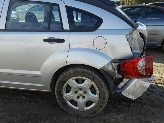 1B3HB48B27D246918 - 2007 DODGE CALIBER SX SILVER photo 9