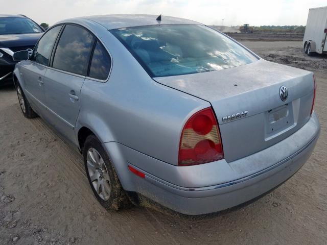 WVWPD63B42P441885 - 2002 VOLKSWAGEN PASSAT GLS GRAY photo 3