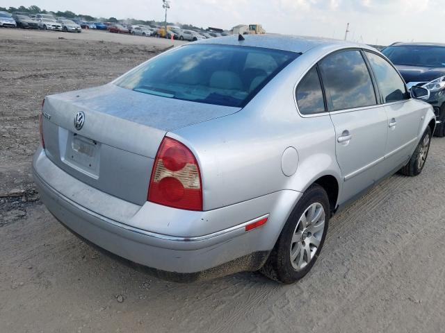 WVWPD63B42P441885 - 2002 VOLKSWAGEN PASSAT GLS GRAY photo 4