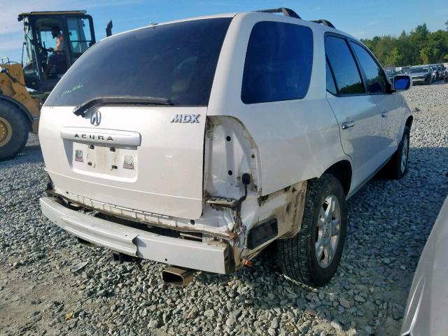 2HNYD18636H539328 - 2006 ACURA MDX TOURIN WHITE photo 4