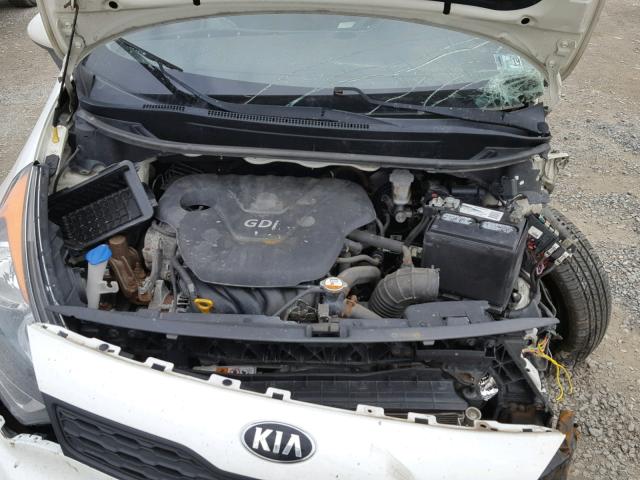 KNADM5A31D6138738 - 2013 KIA RIO LX WHITE photo 7