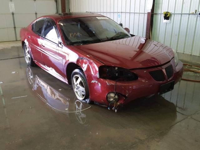 2G2WS522X41146257 - 2004 PONTIAC GRAND PRIX MAROON photo 1