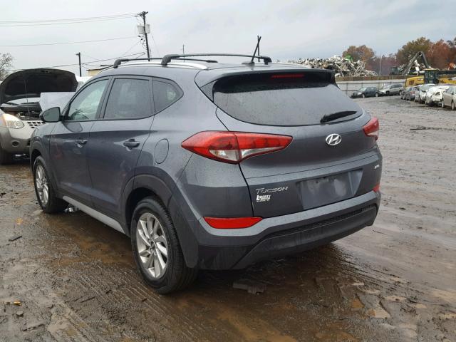 KM8J3CA43HU399890 - 2017 HYUNDAI TUCSON LIM GRAY photo 3