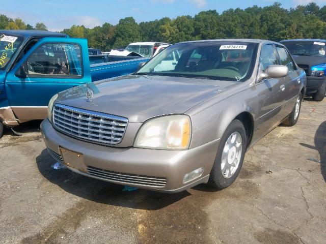 1G6KD54Y62U201765 - 2002 CADILLAC DEVILLE GOLD photo 2