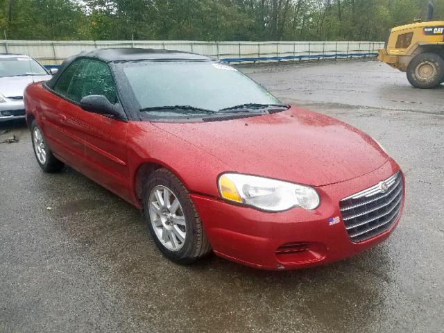 1C3EL75R34N147343 - 2004 CHRYSLER SEBRING GT RED photo 1