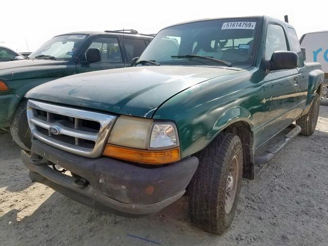 1FTZR15X9XPB09082 - 1999 FORD RANGER SUP GREEN photo 2