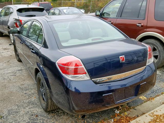 1G8ZS57N67F196222 - 2007 SATURN AURA XE BLUE photo 3